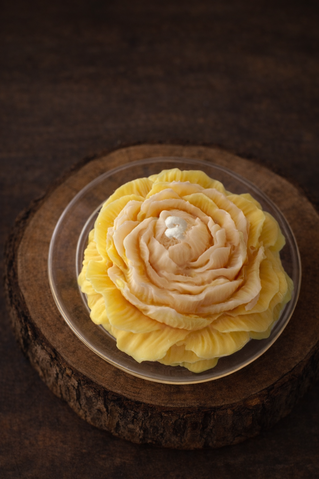 Peonia di Cera Artigianale – Candela Fiore Fatta a Mano